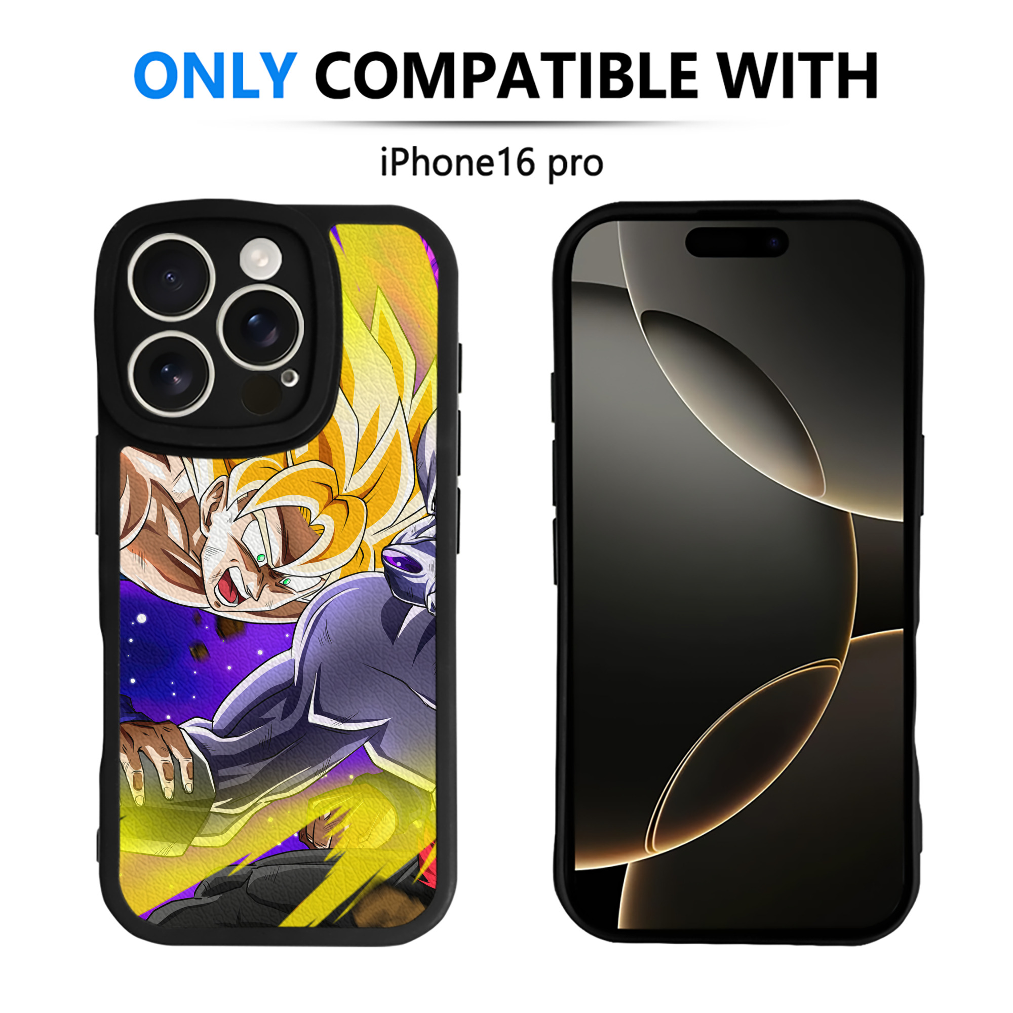 （画像用） ドラゴンボール DRAGON BALL 【iPhone 16シリーズ対応】シリコンスマホケース（レザー調） 材質：シリコン